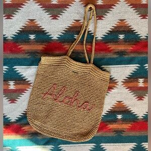 Aloha Raffia Woven Tote / Beach Bag. O’Neill.